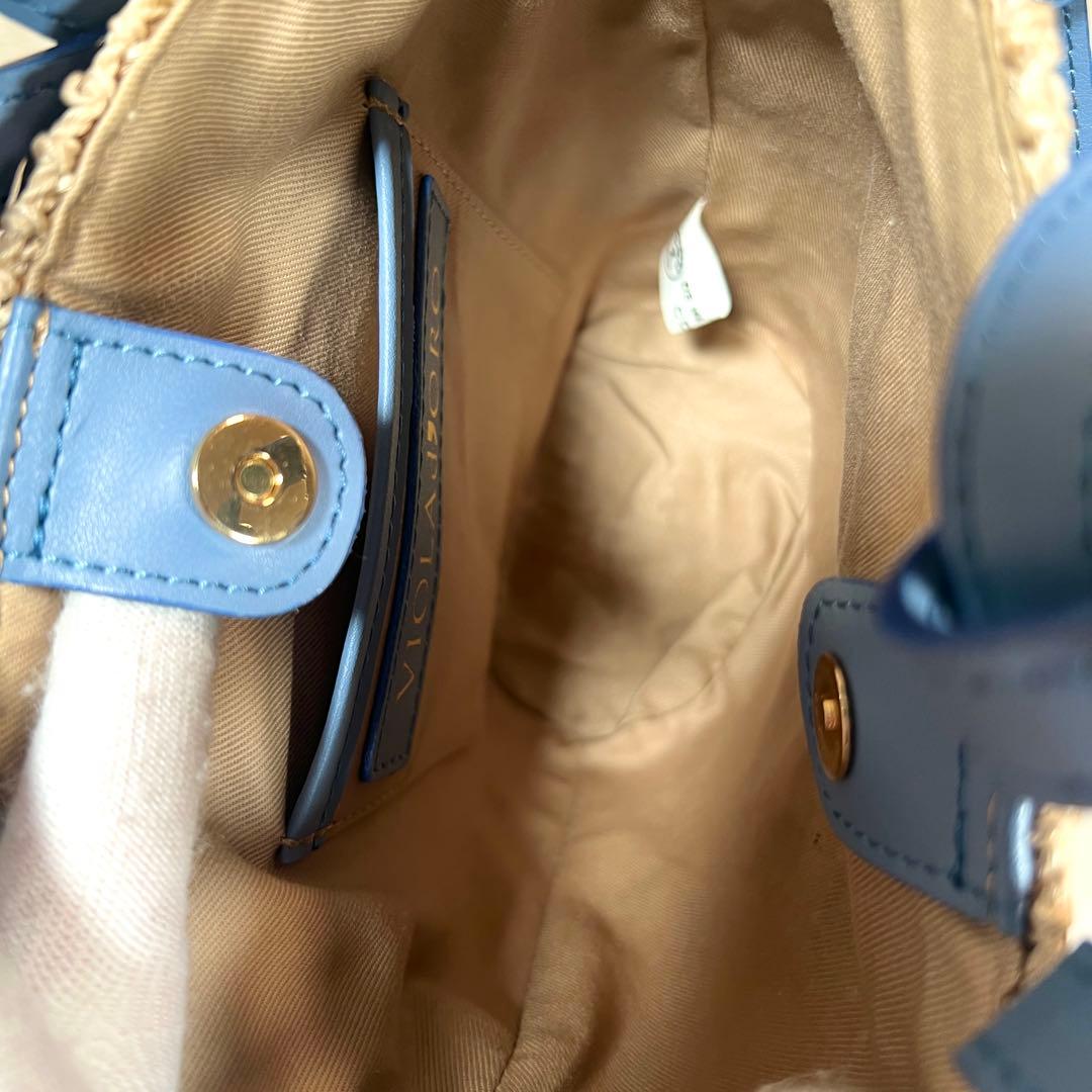 希少　ヴィオラドーロ　かごバッグ　2way ショルダーバッグ　レザー