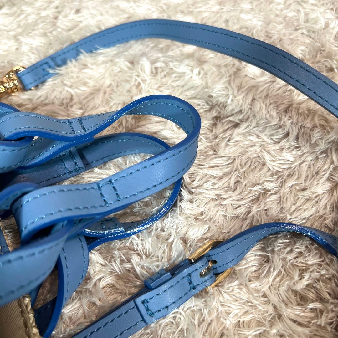 希少　ヴィオラドーロ　かごバッグ　2way ショルダーバッグ　レザー