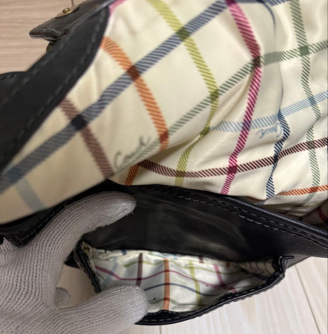 COACH オールドコーチ ショルダーバッグ ソーホー レザー ブラック Y2K