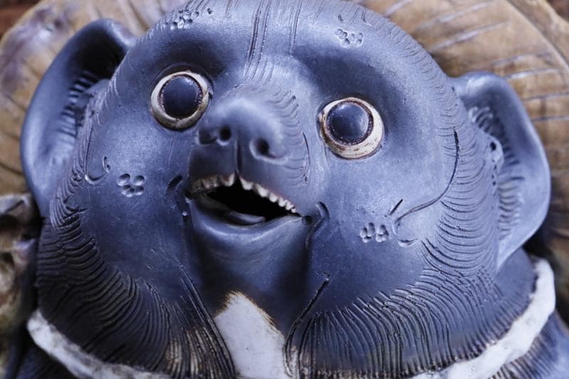 【引き取り限定】特大 古い信楽焼　狸 高さ115㎝ /骨董/古美術/美術品