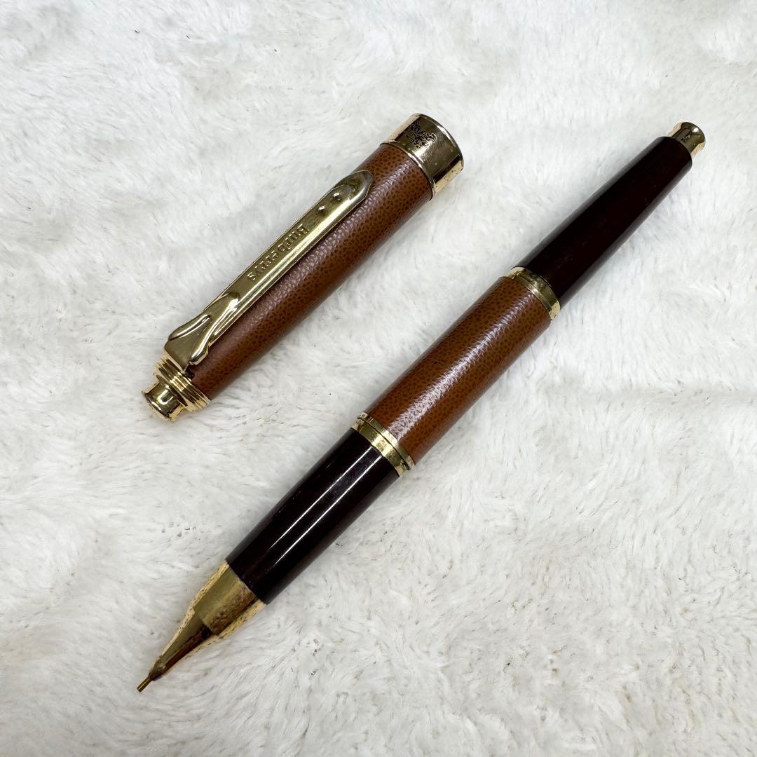 希少☆ Burberry Libera 革張　シャープペンシル　芯径0.5mm