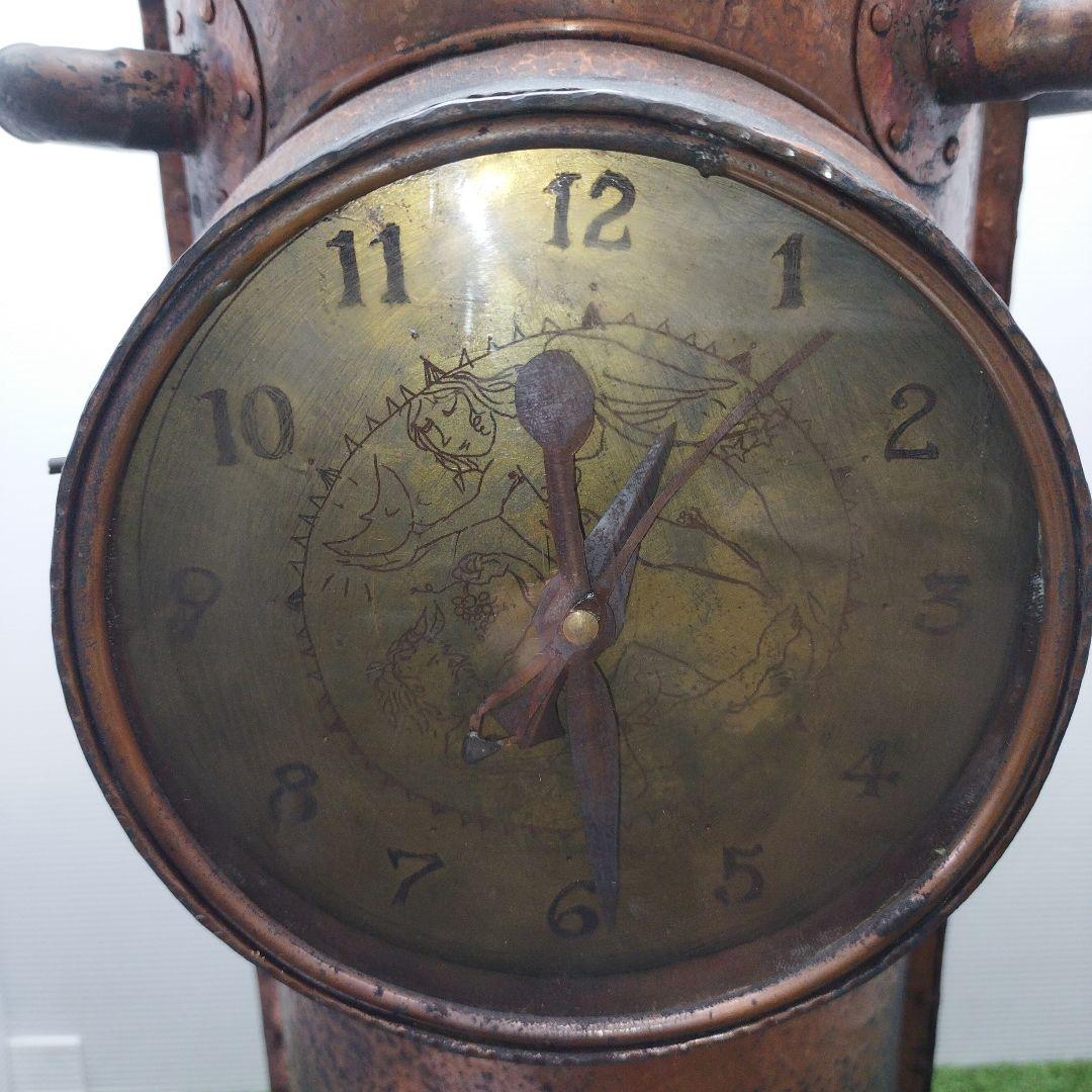 無骨 傘立て 銅製 アンティーク品