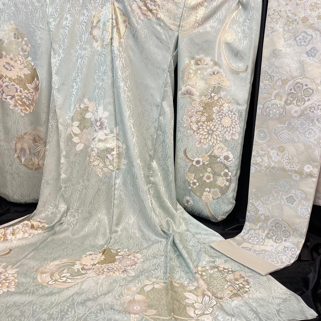 ■オーダー仕立て付き■新作■水色正絹振袖フルセット■振袖一式■成人式