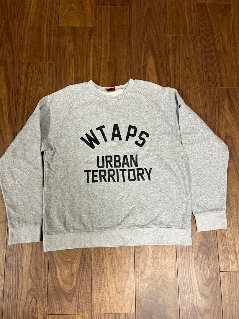 【WTAPS】15AW URBAN TERRITORY ロゴスウェット グレー