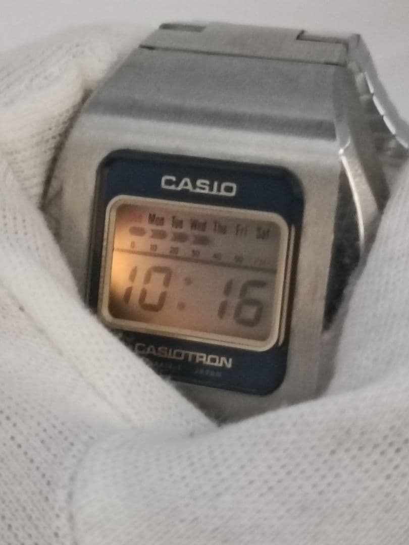 至高の逸品 カシオトロン 31QR-17 スクリューバック 70s当時物 稼働品