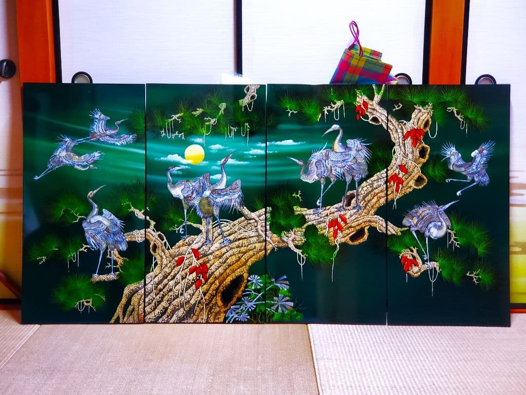 迫力有る精密アート作品。表面クリアー塗装仕上