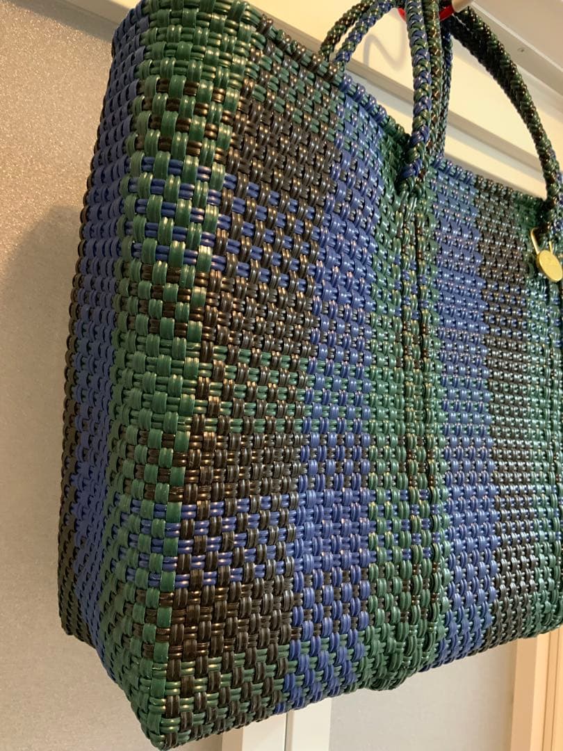 【新品未使用】メルカドバッグ チェック　 ブラックウォッチ　SHORT S①