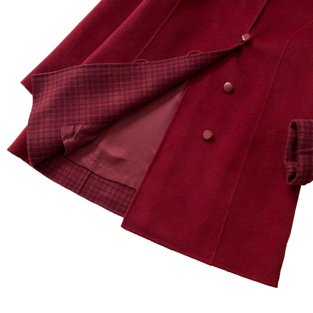 美品 Leilian レリアン カシミヤ100% ハーフ コート 9 近年モデル