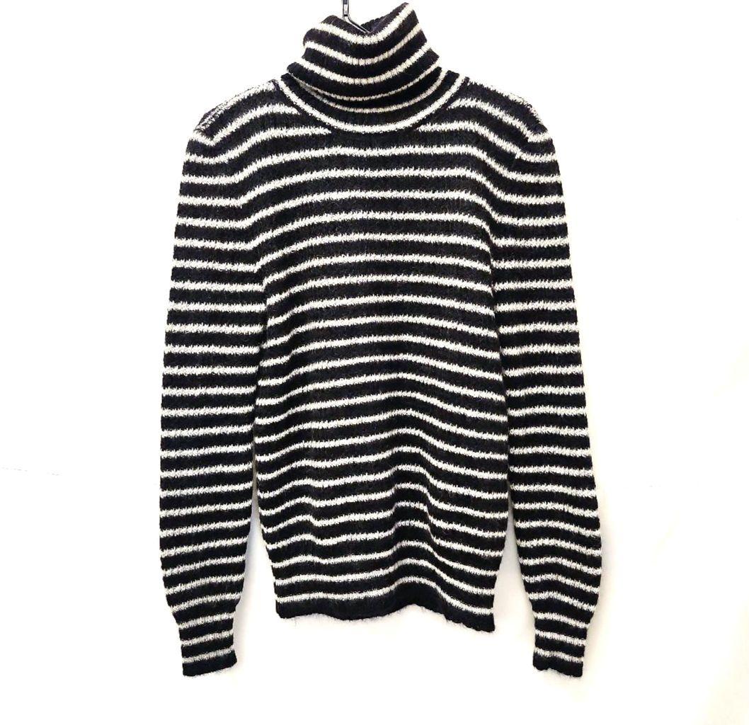SaintLaurent サンローラン　ボーダー　メンズ　タートルネック　ニット