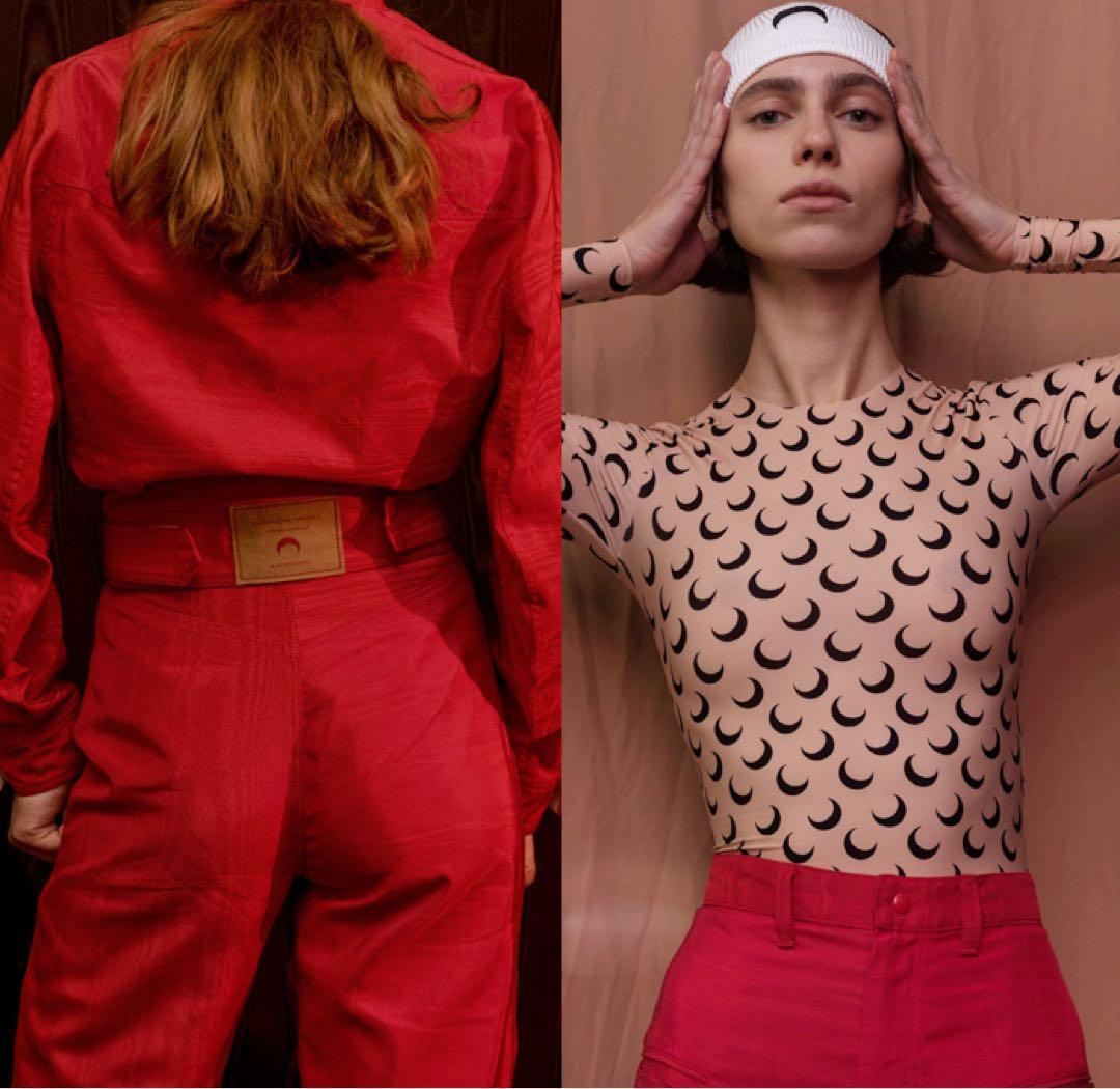 MARINE SERRE マリーンセル シングルライダースジャケット 18SS