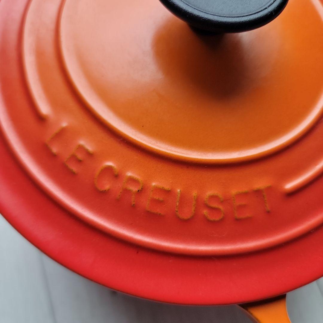 ★LE CREUSET★ル・クルーゼ★　オレンジ 調理鍋★　サイズ18★