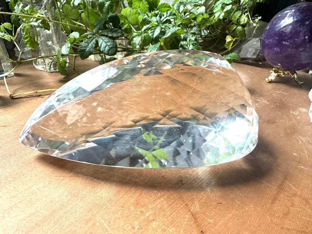 ファセットカットクリスタル（天然水晶）スーパークリア