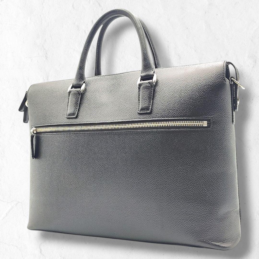 美品 SOMES SADDLE ブリーフケース ブラック レザー グスト 通勤