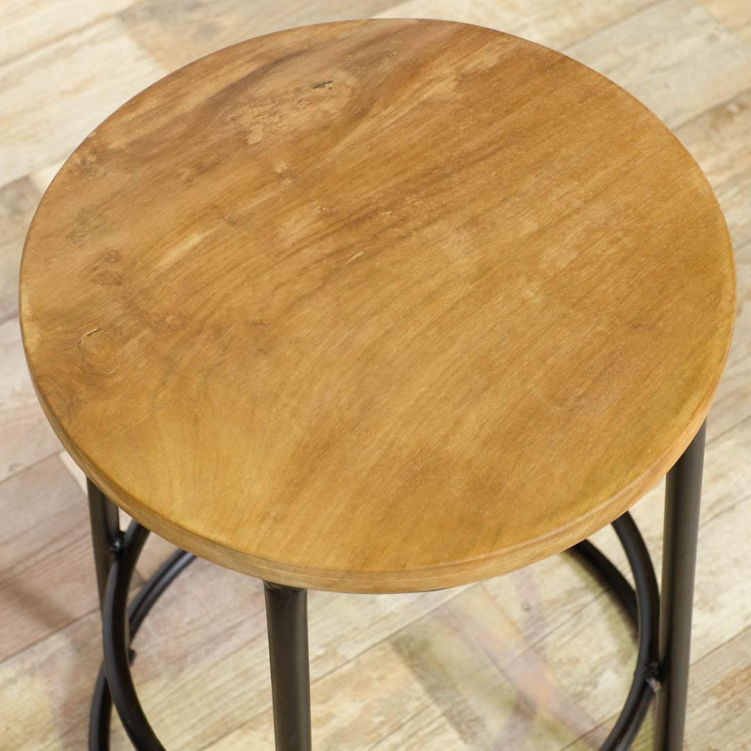 C 新品 カントリー テーブル アイアン サイド スタンド 飾り棚 机 物置き