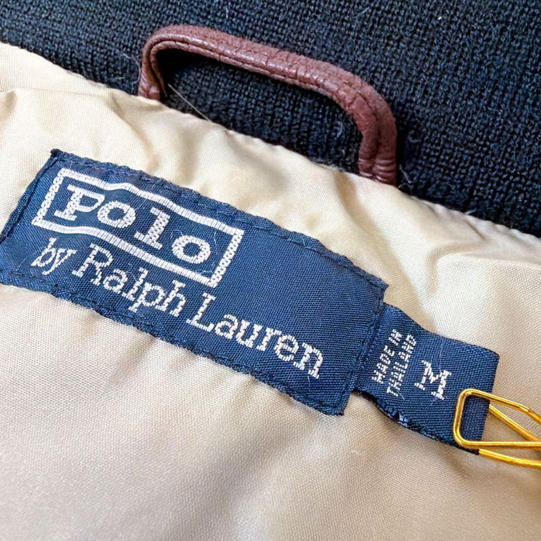 ポロバイラルフローレン ダウンジャケット ヌプシ ホースロゴ 90s 黒 M