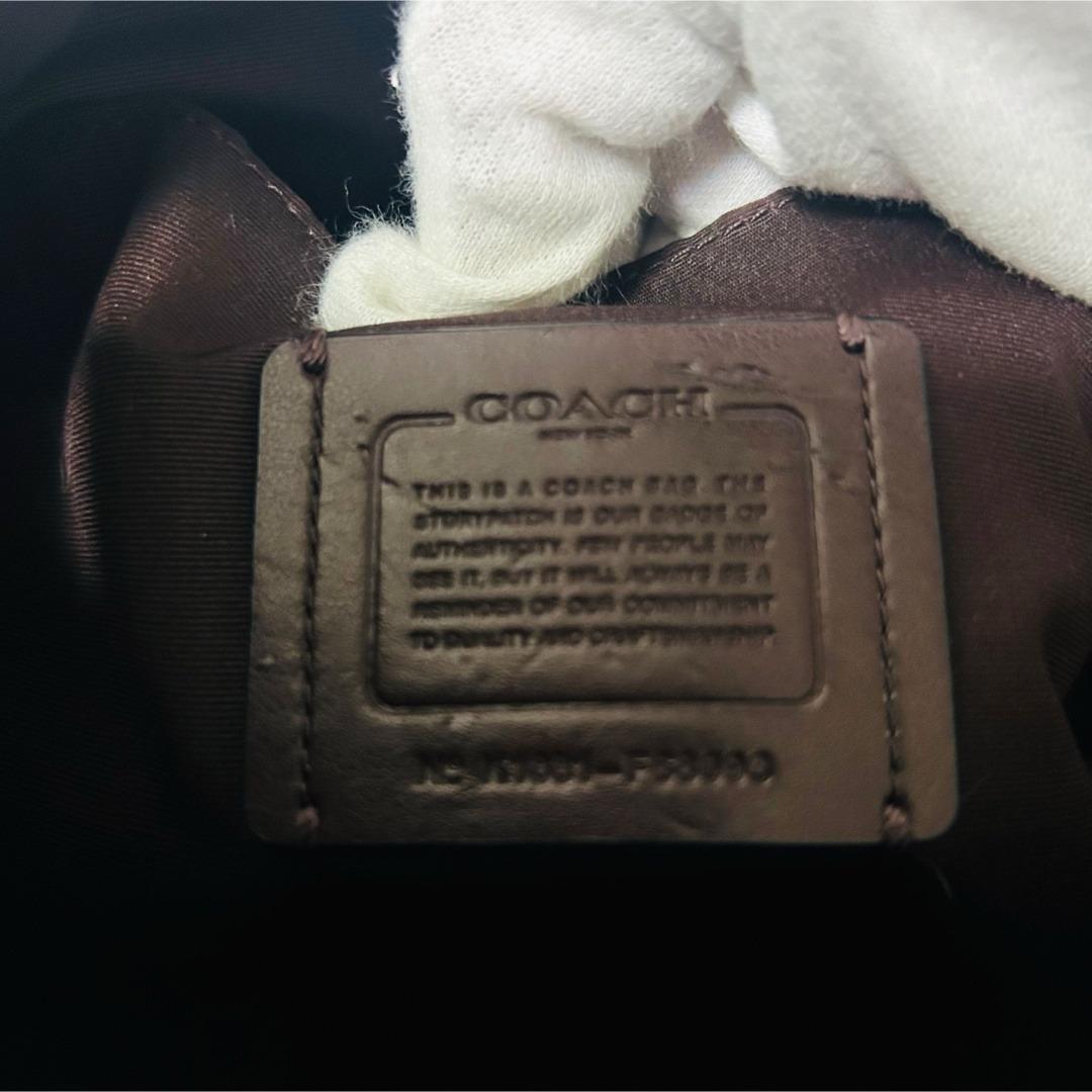 コーチ シグネチャーワンショルダーバッグ 肩掛け パイソン ブラウン