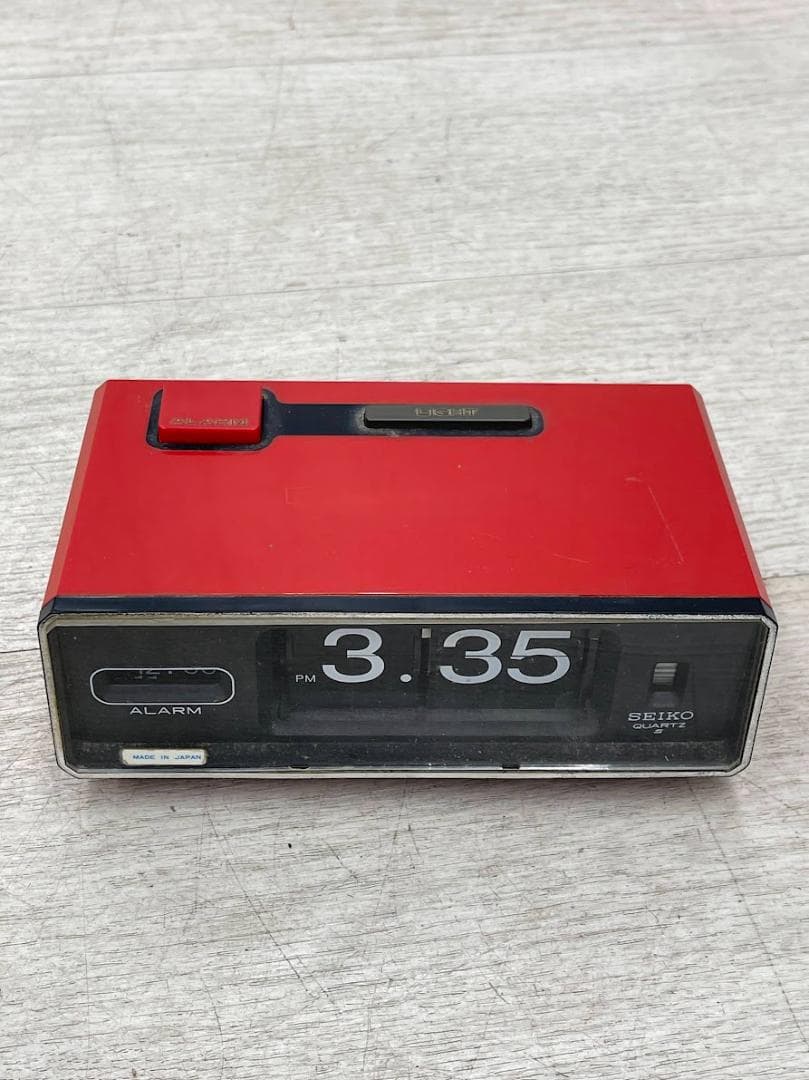 昭和レトロ セイコー パタパタ時計 QN401T 動作確認済 置時計 アラーム