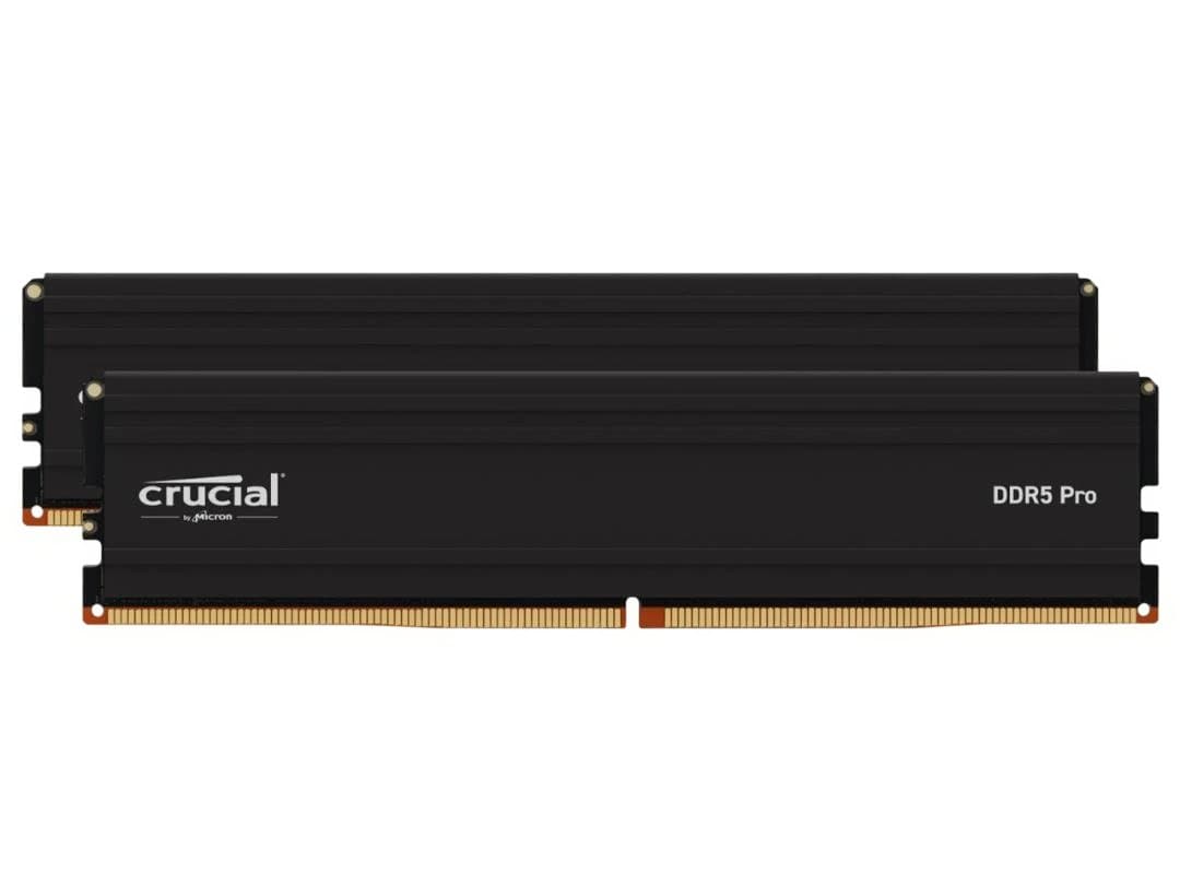 crucial DDR5 Pro 32GB×2 64GBメモリー 4枚組可