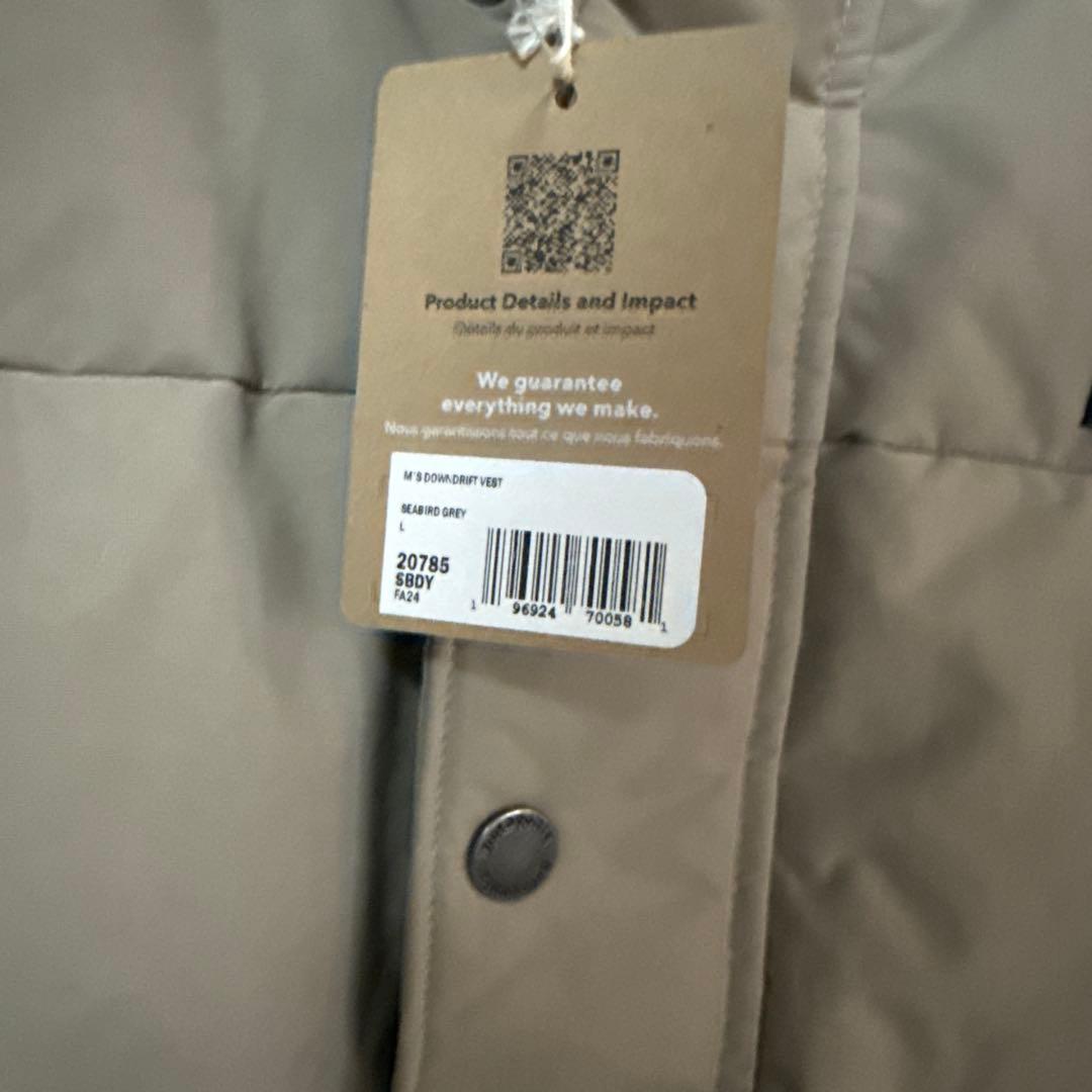 パタゴニア Down Drift Vest L Seabird Grey