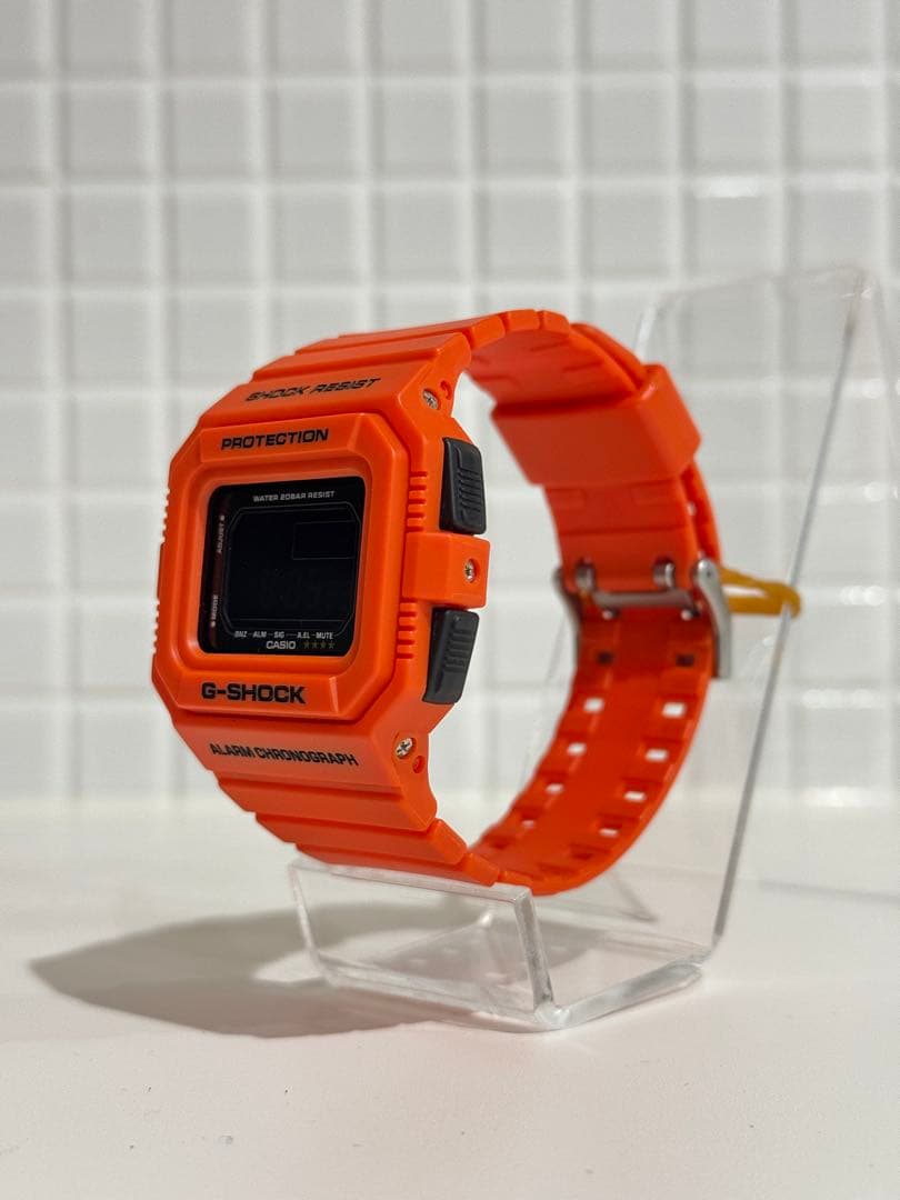 【美品】廃盤 カシオ G-SHOCK DW-D5500MR レスキューオレンジ