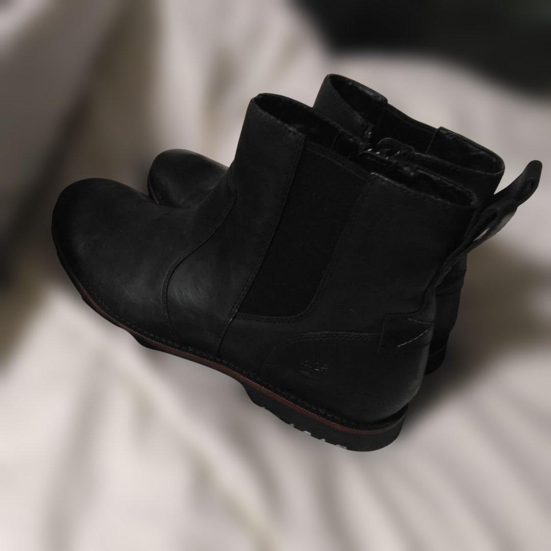 Timberland サイドゴアブーツ 黒 30cm