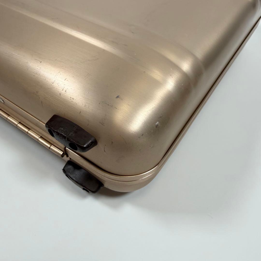 【希少色】ゼロハリバートン　アタッシュケース　ダイヤルロック　シャンパンゴールド