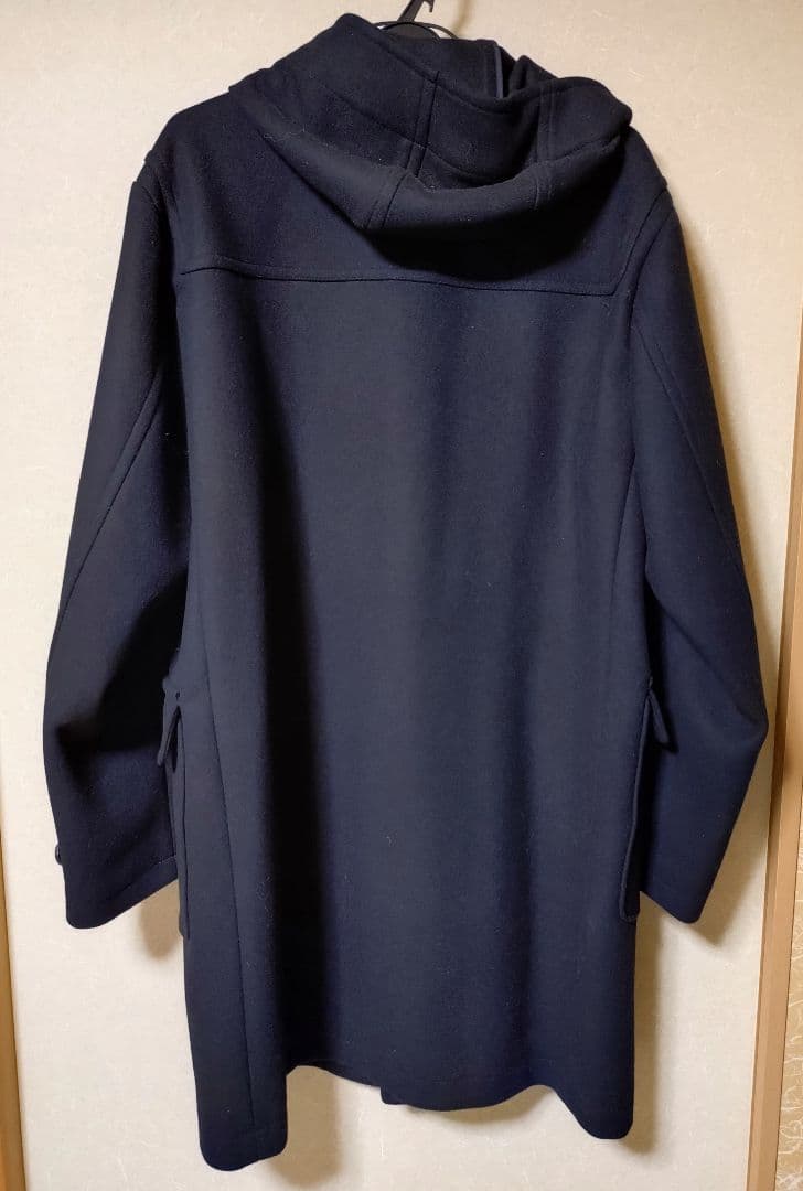 【美品】SHIPS ダッフルコート ネイビー フード付き