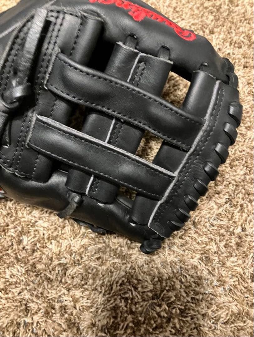[即戦力] 内野手 小ユニ Rawlings 硬式野球グローブ 黒