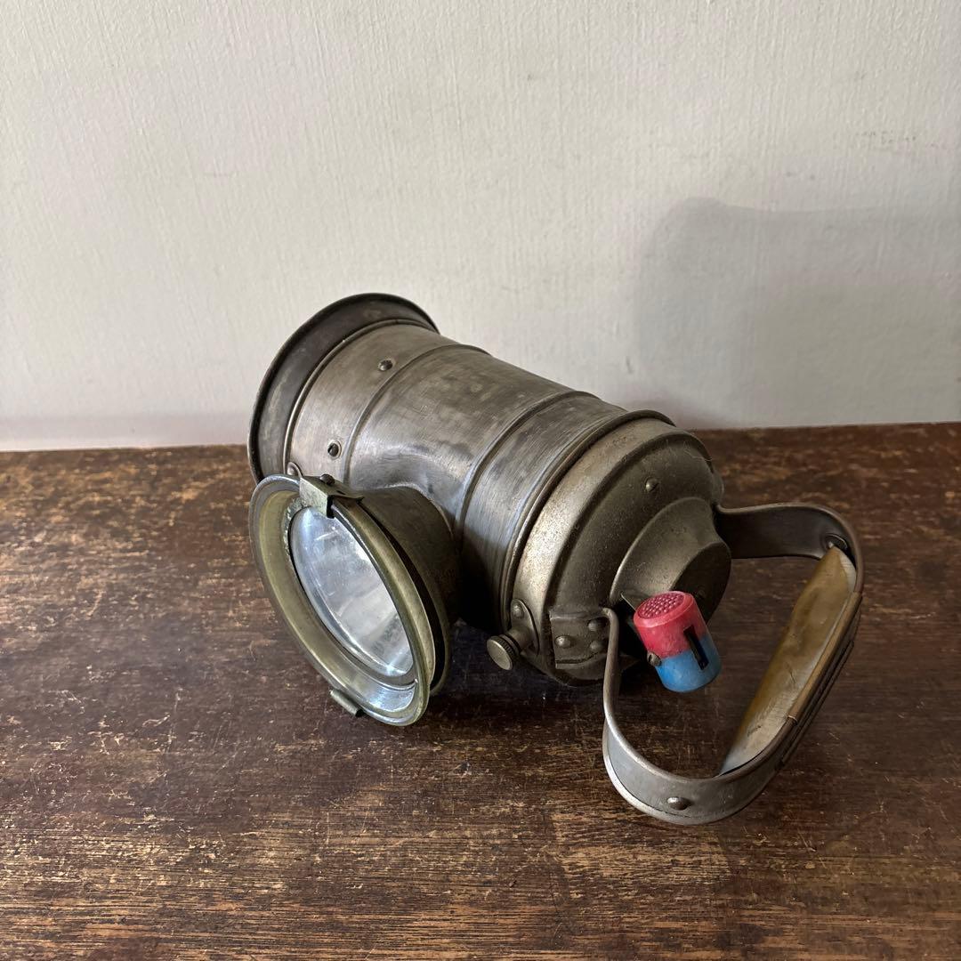 古い合図燈 ランタン(動作不可.欠品アリ.ジャンク品)カンテラ.国鉄.信号燈.