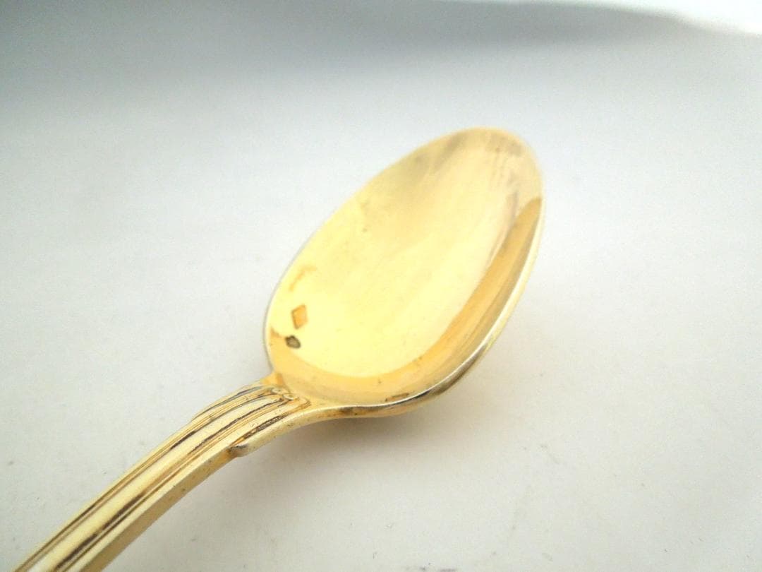 Christofle 　シルバースプーン　純銀　ヴェルメイユ　クリストフル