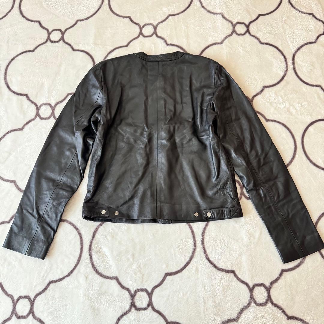 【新品未使用】アニエスベー　レザージャケット　黒　36