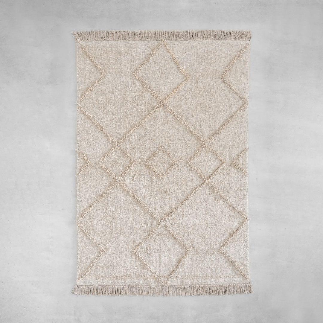 ラグ・カーペット KANADEMONO Shaggy Design Rug - Natural