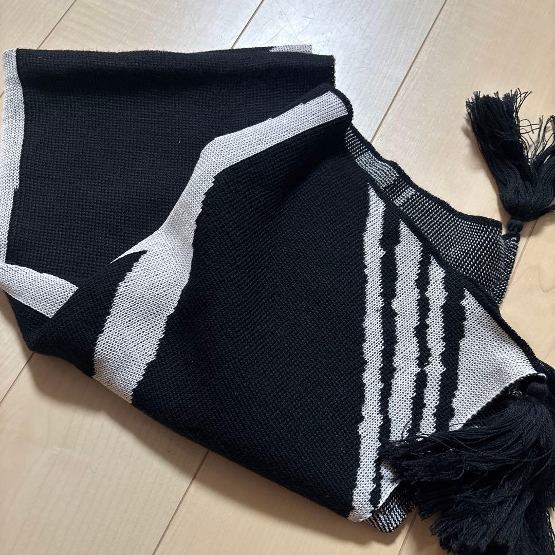新品　幾何学模様　タッセル付き　スカーフ　エルフィンフォルク　マフラー　ストール