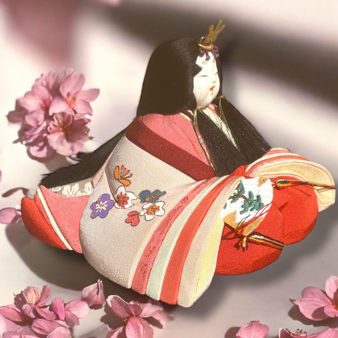 え 雛人形 無形文化財人形師 鈴木賢一 天宇 共箱 江戸 木目込み 人形