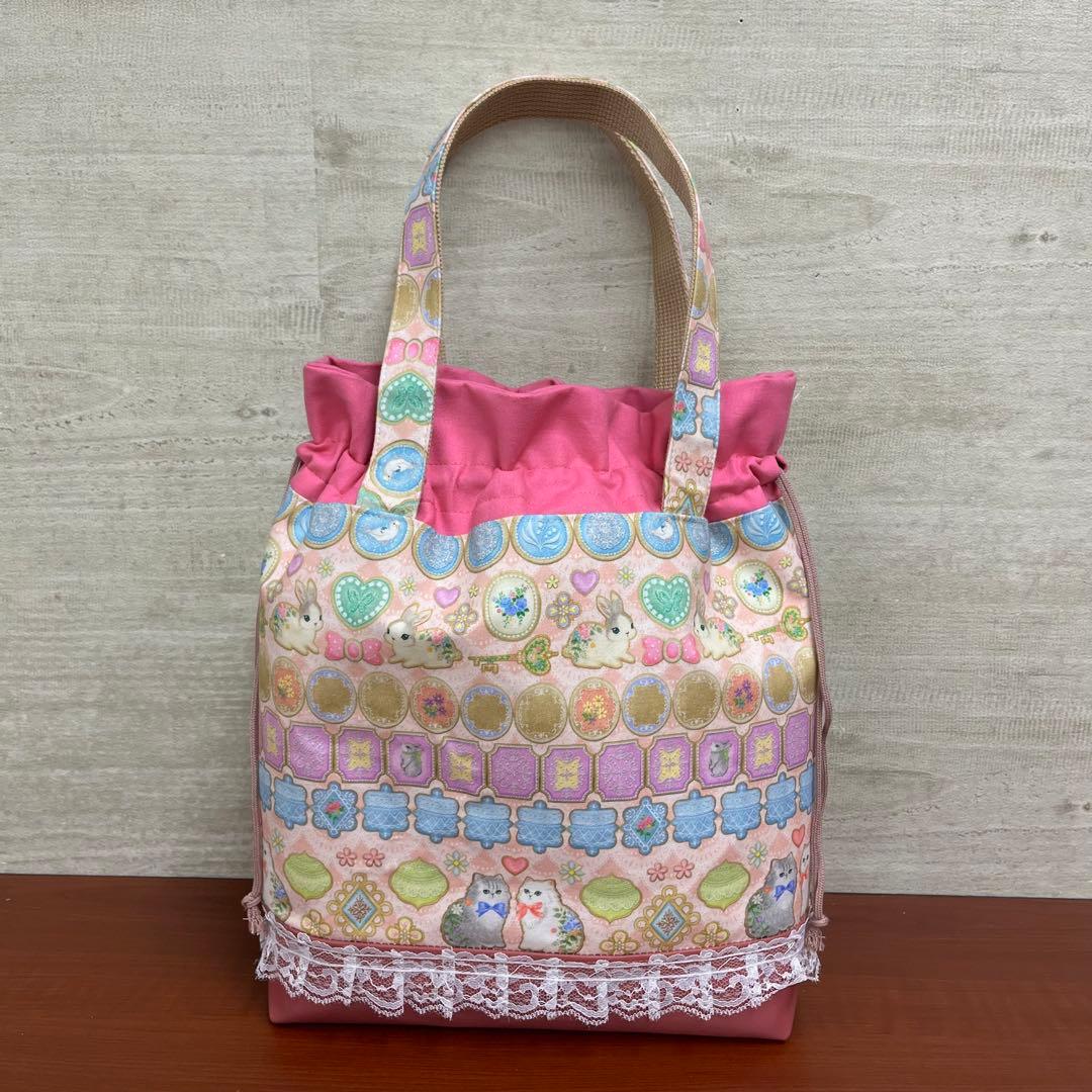 yukiemonハンドメイド　新作セミオーダー別口分　巾着バック3点　⑩