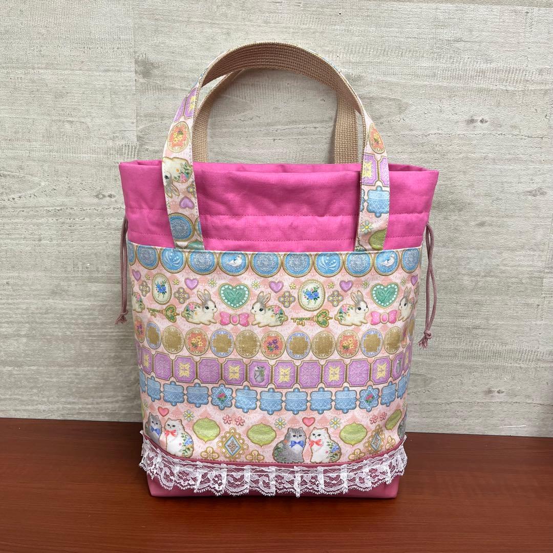 yukiemonハンドメイド　新作セミオーダー別口分　巾着バック3点　⑩