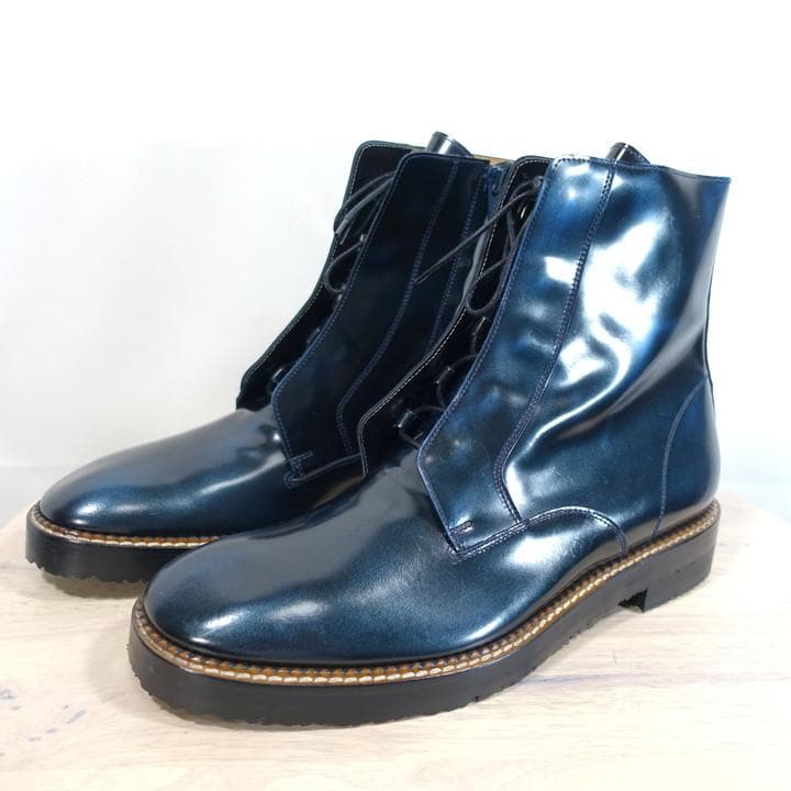 ●kyo●マルタンマルジェラ　サイドジップ　レースアップブーツ　margi