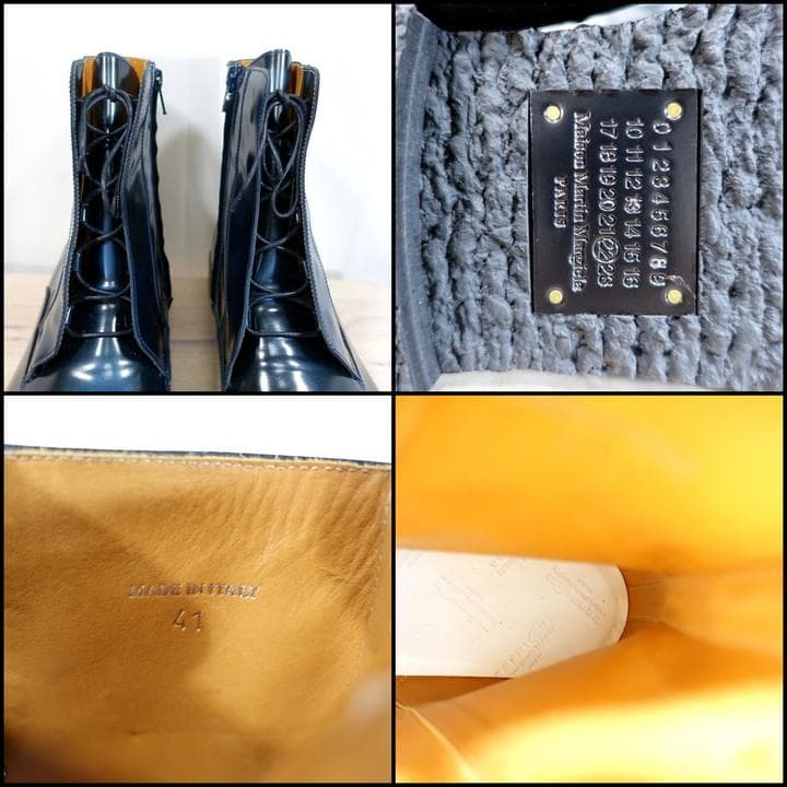 ●kyo●マルタンマルジェラ　サイドジップ　レースアップブーツ　margi