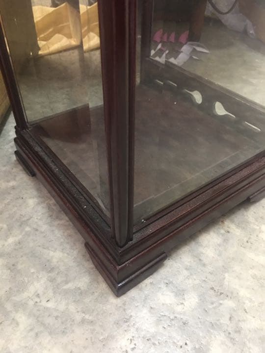 特殊ガラスケース 紫檀ガラスケース