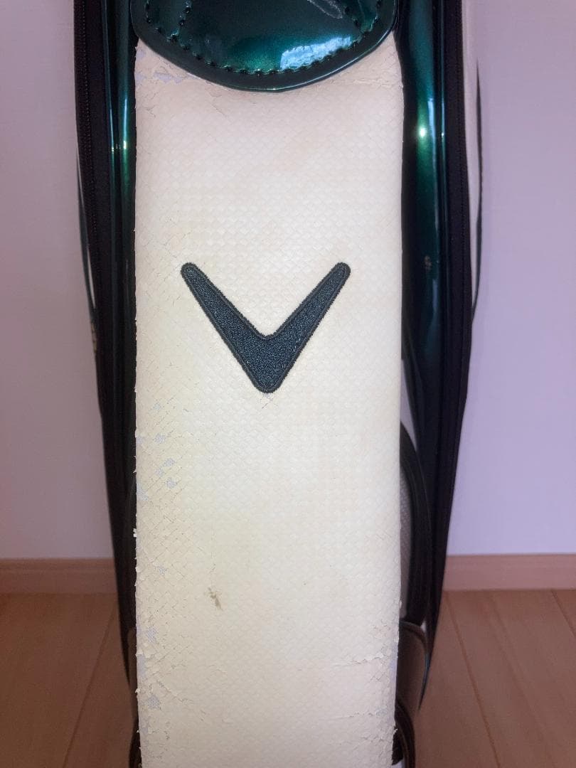 Callaway　キャロウェイ　キャディバッグ　カラー：ホワイト／ダークグリーン