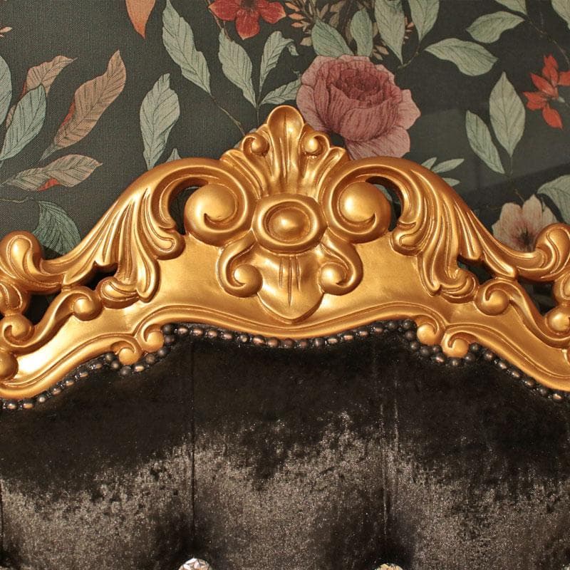 クイーンチェア ソファ ブラック 一人掛け インテリア 682-178