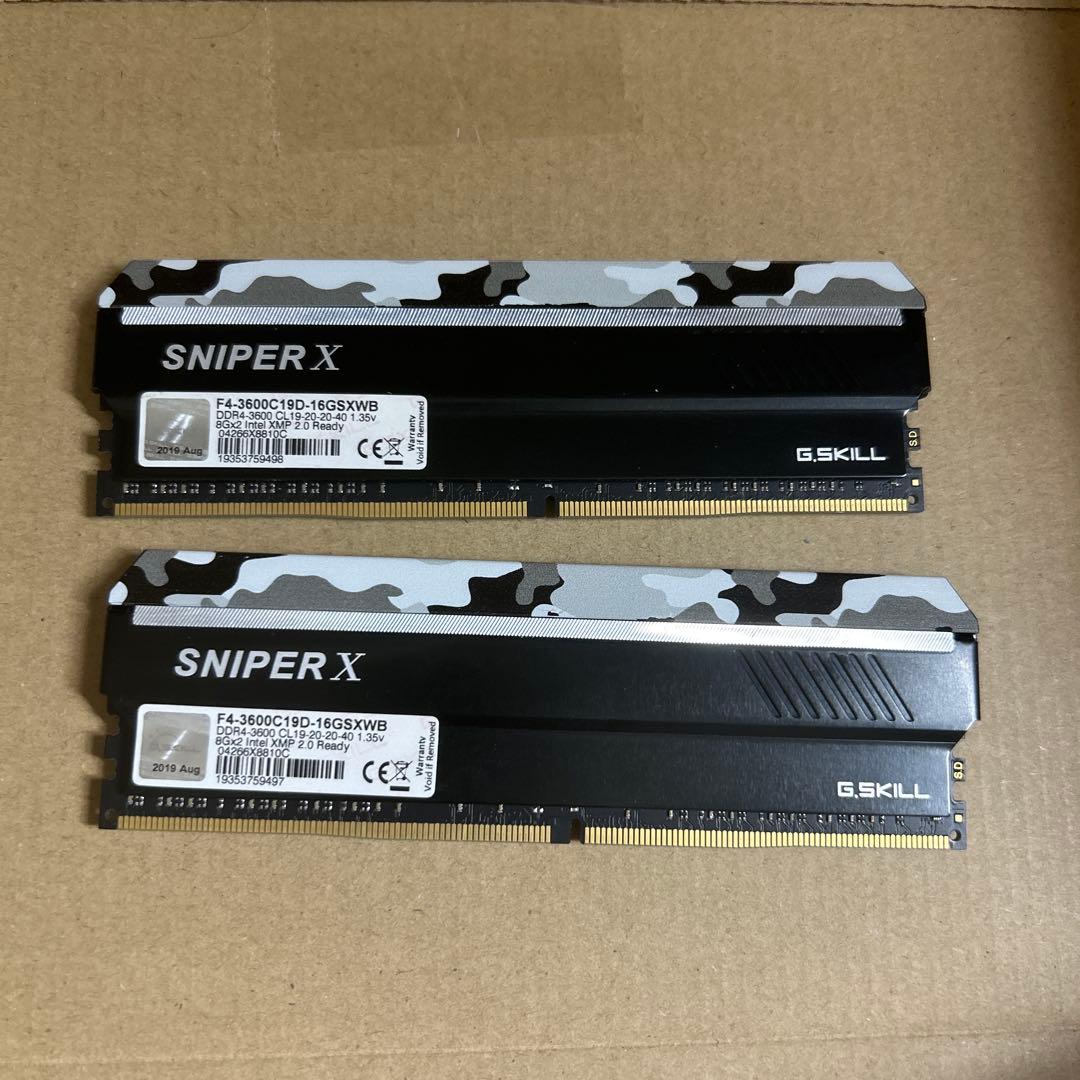 メモリー G.SKILL SNIPER X 16GB DDR4 3600MHz