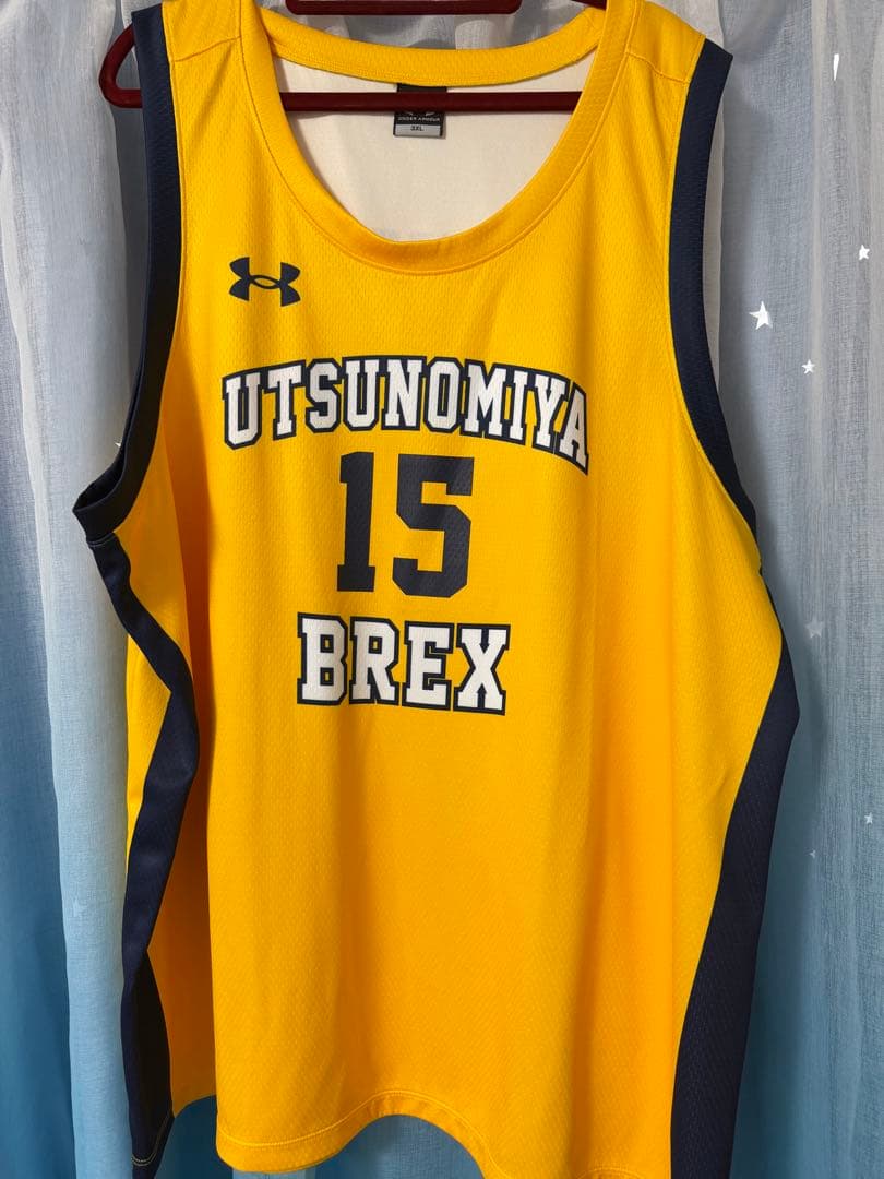 宇都宮ブレックス　#15 石川裕大選手サイン付ナンバーユニフォーム