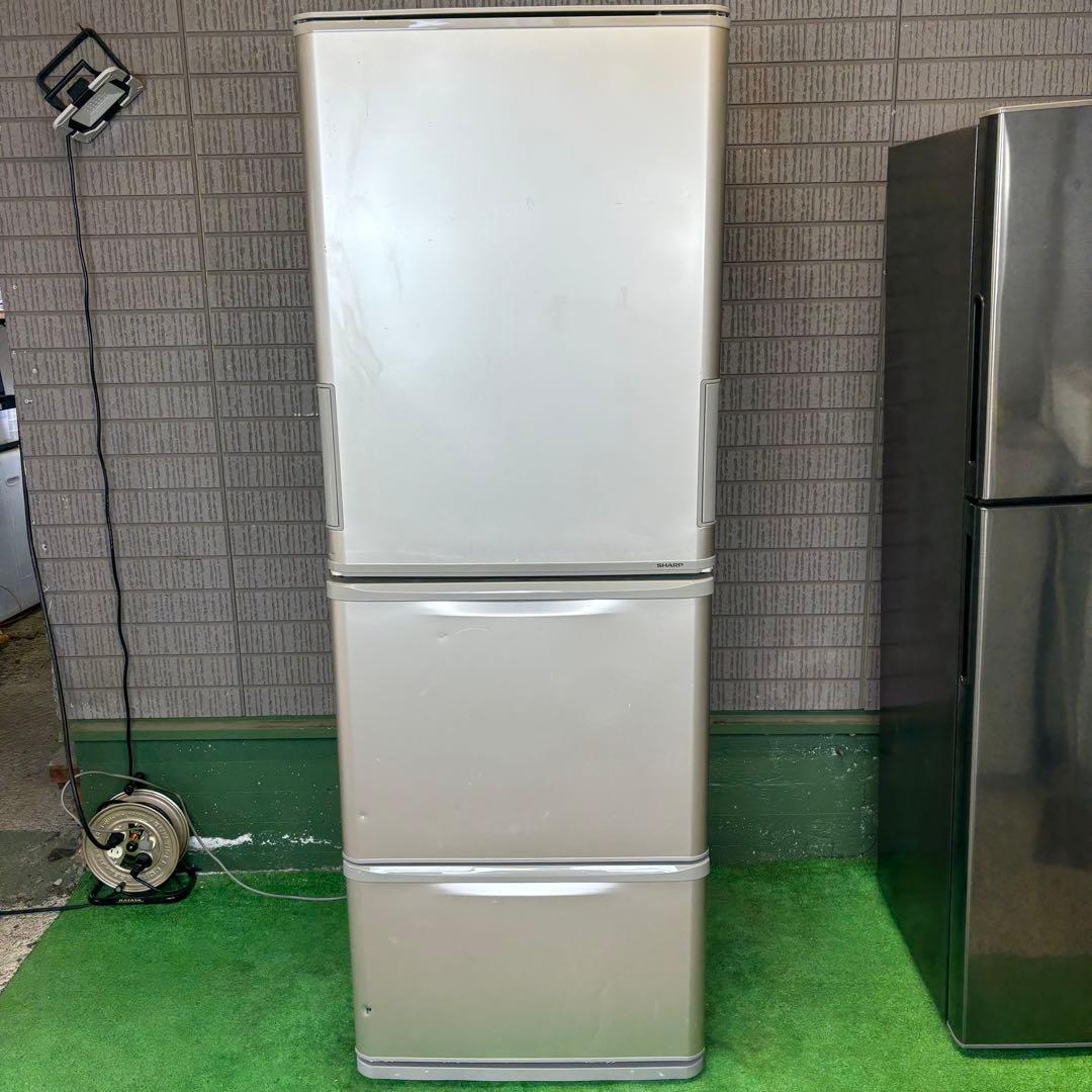 SHARP 350L 冷蔵庫 両開き 大容量 2018年製【地域限定配送無料】