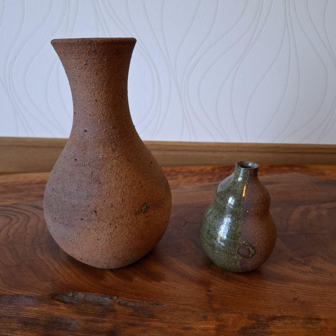 壺　つぼ　一輪挿し　親子壺