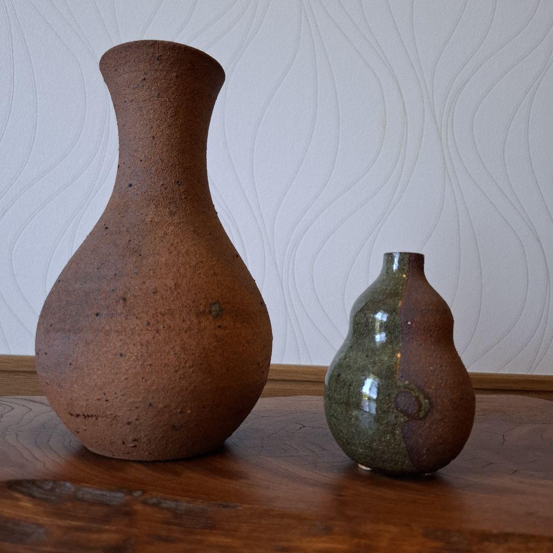 壺　つぼ　一輪挿し　親子壺