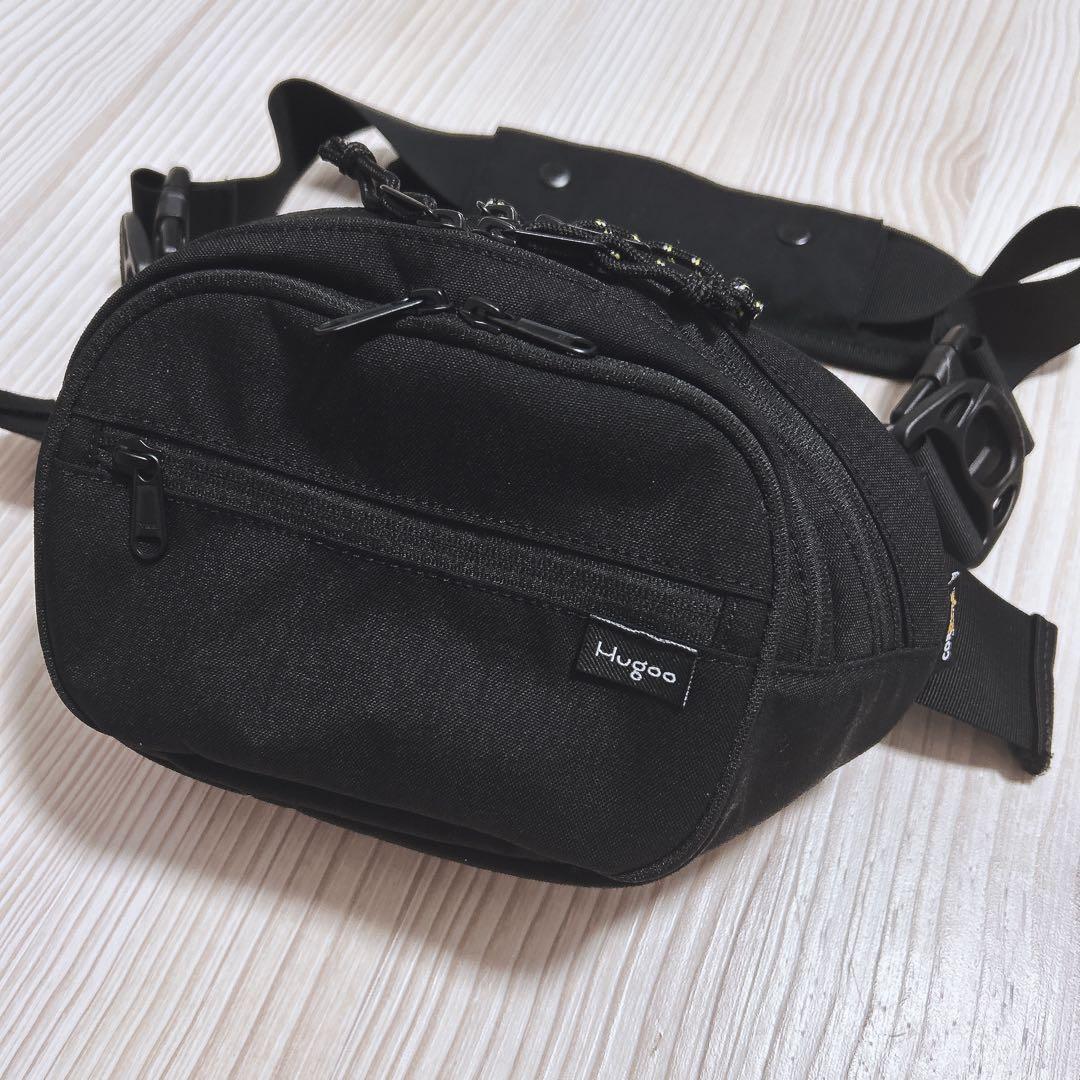 Hugoo ハグー ヒップシート 抱っこ紐 スリング ショルダーバッグ　大容量