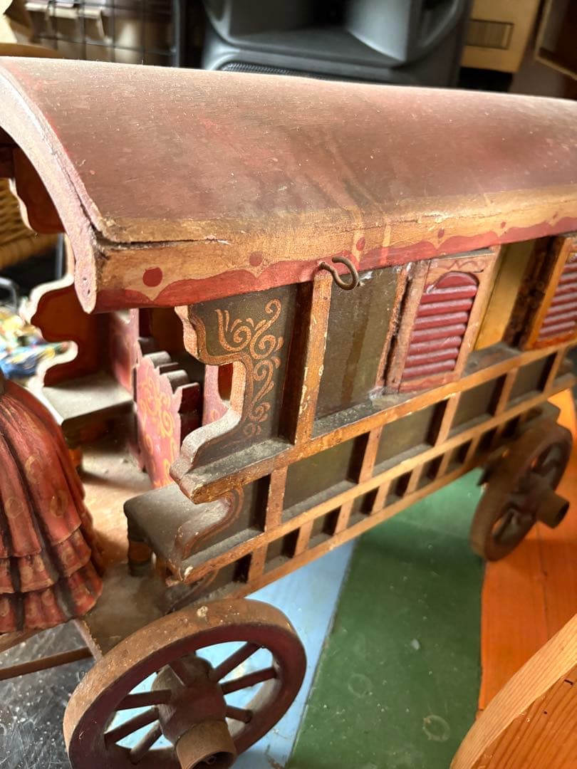 木製馬車 人形付き