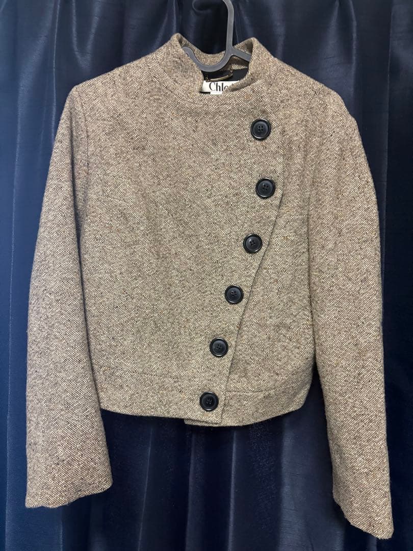 Chloé ウール ピーコート ブラウン ベージュ