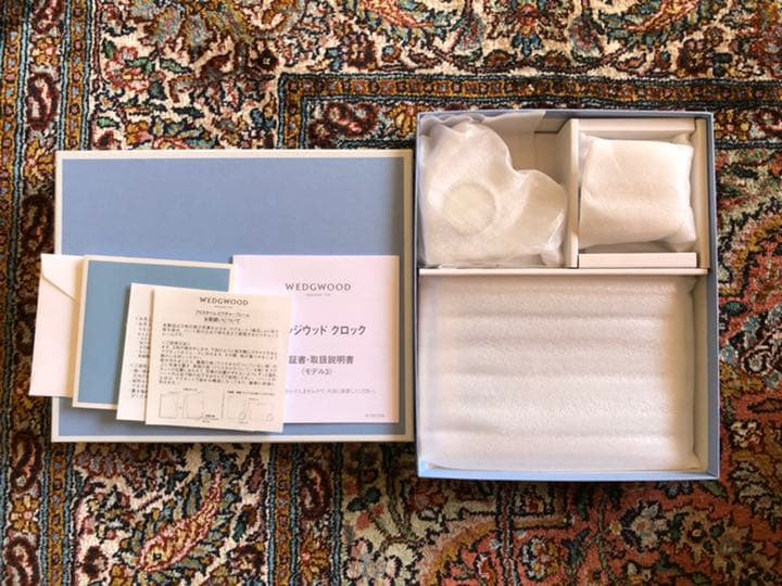 ウエッジウッド　ハートクロック&フォトフレームセット